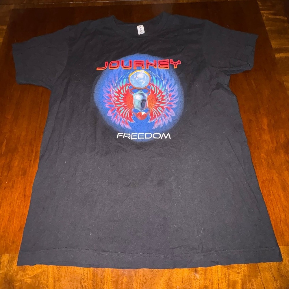 Journey Freedom Band Graphic T Shirt Black